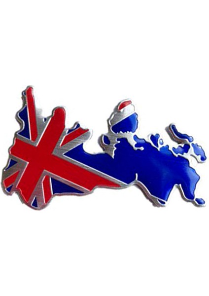 Ingiltere Bayrağı Tasarımlı Alüminyum Sticker Etiket