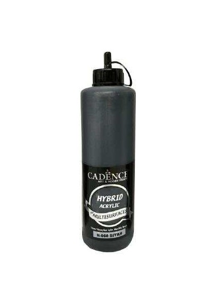 H-060 Siyah Hybrid Multisurfaces Akrilik Boya 500 ml