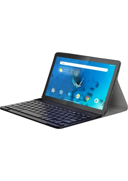 Lenovo Tab M10 TB-X306F 10.1 Bluetooth Klavyeli Standlı Kılıf - Bkk4