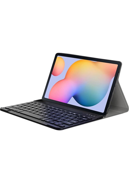 Samsung Galaxy Tab S6 Lite SM-P610 P610 10.4 Inch Bluetooth Klavyeli Standlı Kılıf - Bkk4