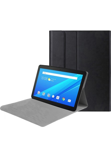 Samsung Galaxy Tab A7 T500 T505 T507 2020 Sleeve Serisi Mıknatıs Kapak Standlı Kılıf - Siyah