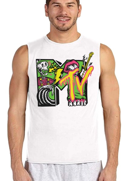Meteve Kısa Beyaz Kollu Erkek T-Shirt