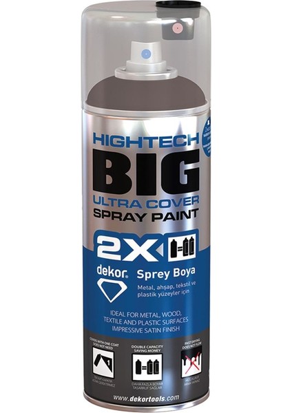 Hıgh Tech Sprey Boya Koyu Gri