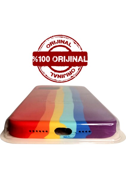 Apple iPhone 12 Promax Slikon Kılıf Dalgalı Renkli