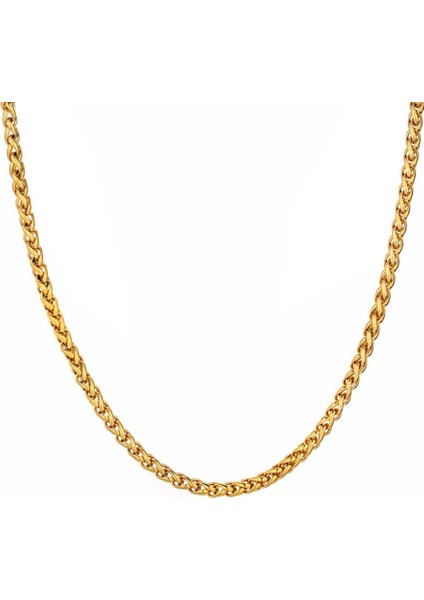 5 Mm. Sarı Gold Burgu Çelik Bayan-Erkek Zincir Dt50-5 fiyatları