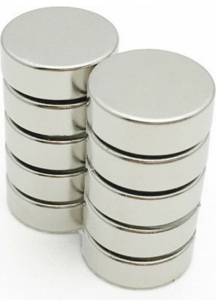 Yuvarlak Neodyum Mıknatıs D 15 x 5 mm Çap - 8 adet