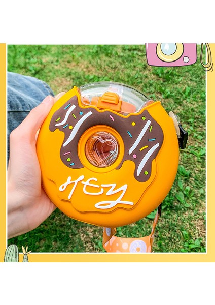 1st Try Donut Su Isıtıcısı Çocuk Kupası Öğrenci Anti-Güz Kupası (Yurt Dışından)