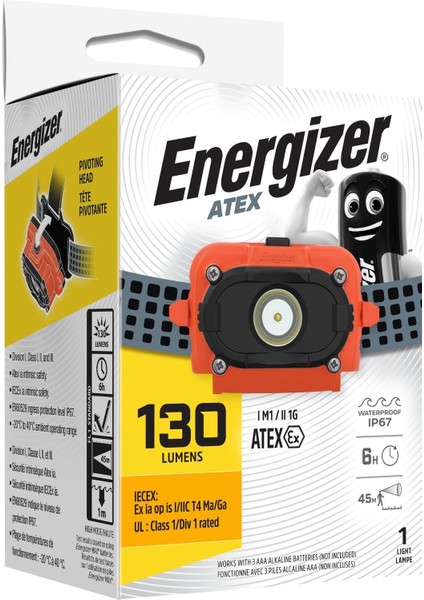 Energızer Atex Kafa Lambası 120 Hl Ub ISHD32 3AAA