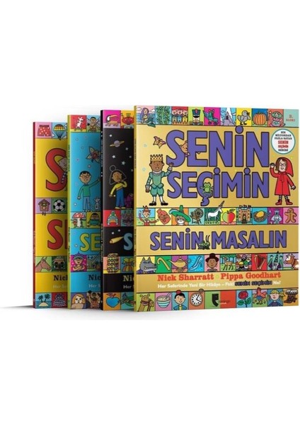 Senin Seçimin Seti (4 Kitap) - Nick Sharratt - Pippa Goodhart