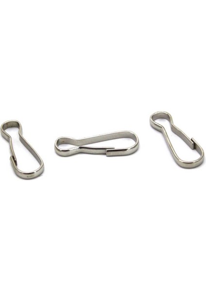 Kapalı Kanca Kaplamalı 8X22 mm - 50 Adet Gümüş