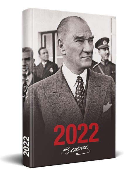 2022 Atatürk Ajanda Sivil - Siyah