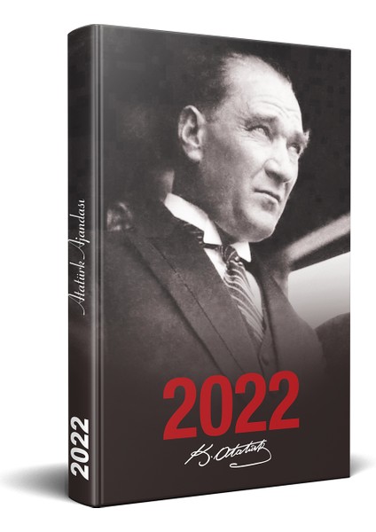 2022 Atatürk Ajanda Portre - Siyah