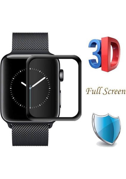 Apple Watch 4 5 44 mm 3D Tam Kaplayan Nano Ekran Koruyucu Filmi