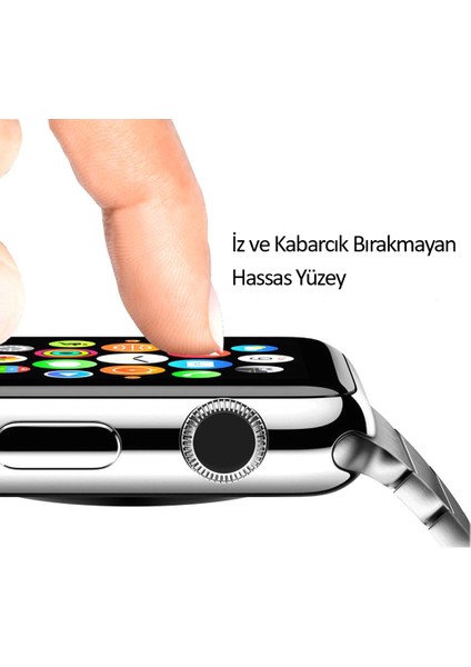 Apple Watch 4 5 44 mm 3D Tam Kaplayan Nano Ekran Koruyucu Filmi