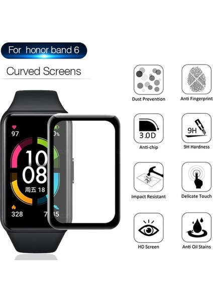 Honor Band 6 3D Cam Full Ekran Koruyucu