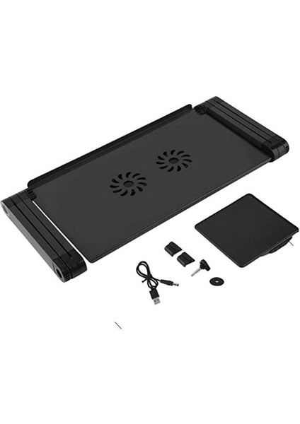 Yükseklik Ayarlı Laptop Notebook Ders Masası Fanlı Mousepadli