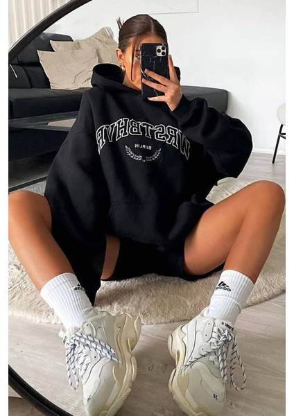 Mad Girls Siyah Kadın Sweatshirt MG923