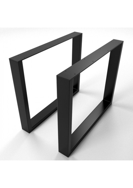 Metal Tasarım Masa Ayakları 70X80 cm Siyah Renk 1 Takım