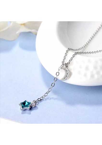 Minik Yıldızlı 925 Ayar Gümüş Kolye fiyatları