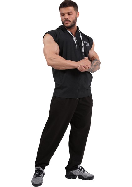 Oversize Kapşonlu Spor Yelek Big Sam 3578 modelleri