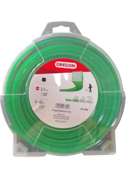 3.3mm 40 M 4 Köşe Yeşil