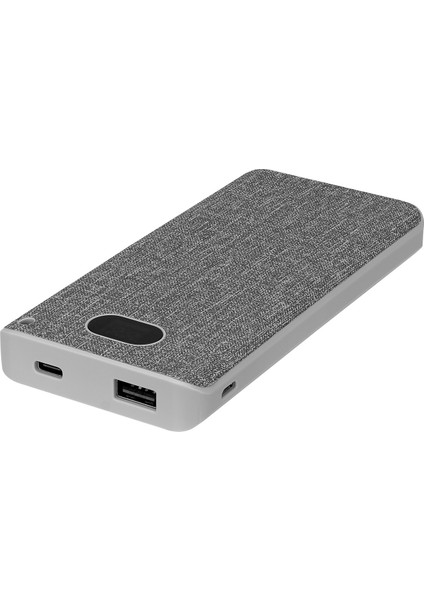 S-link IP-G10RW 10000mAh Kablosuz USB+Type-C+Micro Gri LCD Ekranlı Taşınabilir Pil Şarj Cihazı