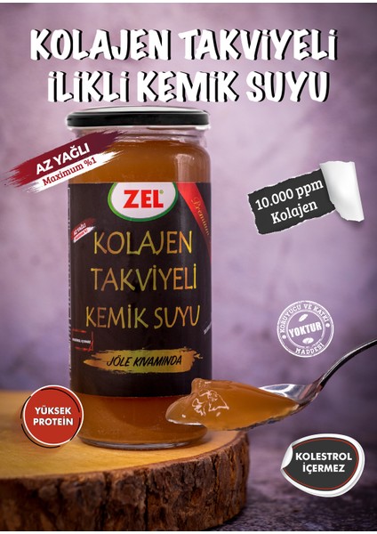 Premium Ilikli Kemik Suyu 480 Ml-  Takviyeli Jöle Kıvamında