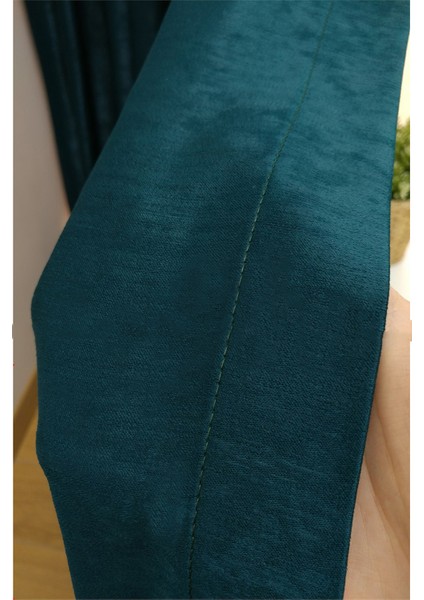 Koyu Yeşil Düz Renk Pileli Soft Fon Perde, 1/3 Sık Pile, Tek Kanat 90 x 240 cm indirimleri