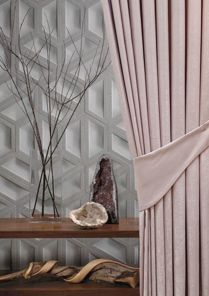 Pudra Düz Renk Pileli Soft Fon Perde, 1/3 Sık Pile, Tek Kanat 70 x 250 cm modelleri