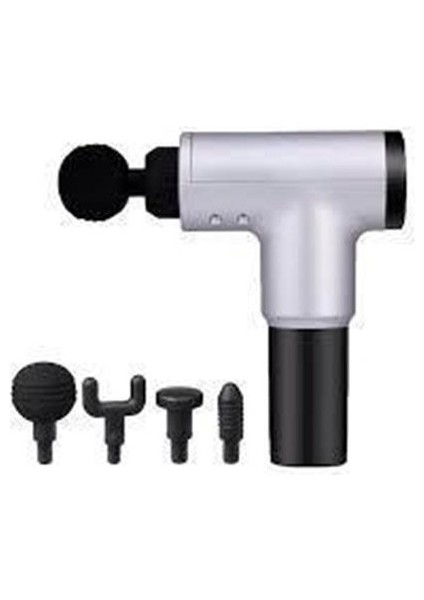 Şarjlı 4 Başlıklı Darbeli Titreşimli Tabanca Masaj Aleti Cihazı fiyatları