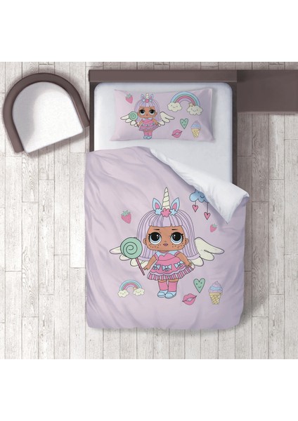Dijital Baskılı 160CM x 220CM Çocuk Odası Nevresim Takımı Model 262