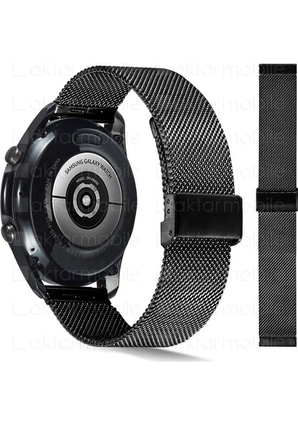 Huawei Watch Gt 2 46 mm Uyumlu Hasır Metal Kordon Klipsli Tel Örgü Kayışsiyah fırsatları