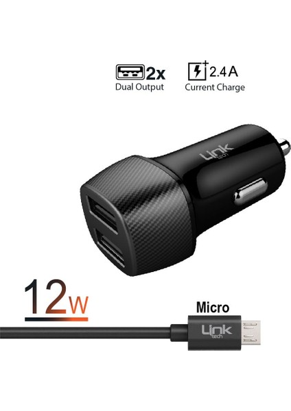 C491 Safe Micro USB 12W Araç Şarj Aleti