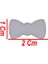 Polyester Fiyonk Hazır Papyon 1 cm x 2 cm - 100 Adet Mavi 2