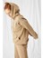 Kadın Stay Oversize Bej Hoodie 2