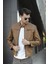 Filbert Slim Fit Polar Astarlı Kapütone Detaylı Deri Ceket 1