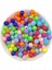25GR 10MM Karışık Renkli Yuvarlak Plastik Boncuk , Takı Yapım Boncuğu (25GR,~45 Adet) 1