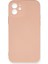 Apple Iphone 12 Kılıf Nano Içi Kadife Silikon - Pudra 1