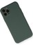 Apple Iphone 11 Pro Kılıf Nano Içi Kadife Silikon - Koyu Yeşil 2