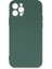 Apple Iphone 12 Pro Kılıf Nano Içi Kadife Silikon - Koyu Yeşil 1