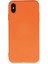 Apple Iphone x Kılıf Nano Içi Kadife Silikon - Turuncu 1