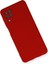 Samsung Galaxy A12 Kılıf Lansman Içi Kadife Lüx Tasarım Silikon Kapak - Kırmızı 3