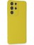 Samsung Galaxy S21 Ultra Kılıf Nano Içi Kadife Silikon - Sarı 2