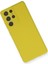 Samsung Galaxy S21 Ultra Kılıf Nano Içi Kadife Silikon - Sarı 3