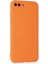 Apple Iphone 7 Plus Kılıf Nano Içi Kadife Silikon - Turuncu 2