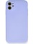 iPhone 11 Kılıf Nano Içi Kadife Silikon - Lila 1