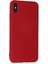 Apple Iphone x Kılıf Nano Içi Kadife Silikon - Kırmızı 3