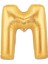 M Harfi Altın Renk Folyo Balon 100 cm 1