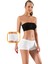 Beyaz Kadın Kısa Şort Boxer Seamless Dikişsiz Örme Toparlayıcı Şekillendirici Rahat Doku 1