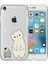 Apple iPhone 8 Penguen ve Ayıcık Desenli Şeffaf Telefon Kılıfı 1